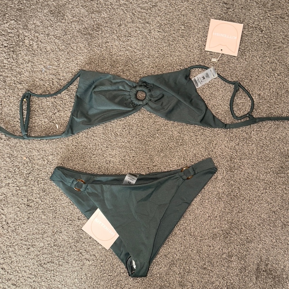 Kittenish Eucalyptus Bathing Suit